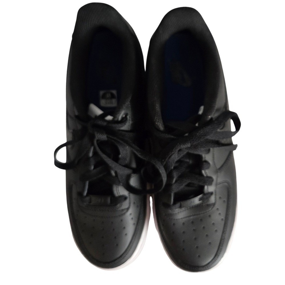 Nike Air Force 1 Low GS 6Y Black White New FV7725-001 Croc Embossed Leather - Picture 7 of 8